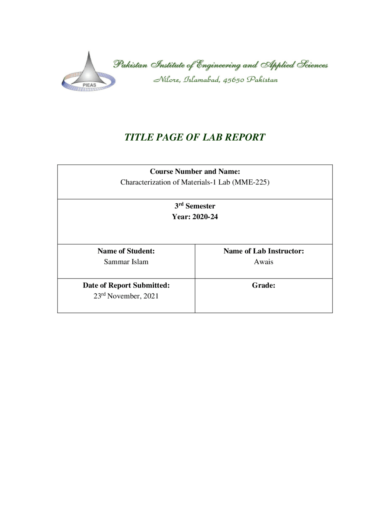 Material Testing Lab Report Lab Report on Penetrant Testing of Material | Study notes Materials ...
