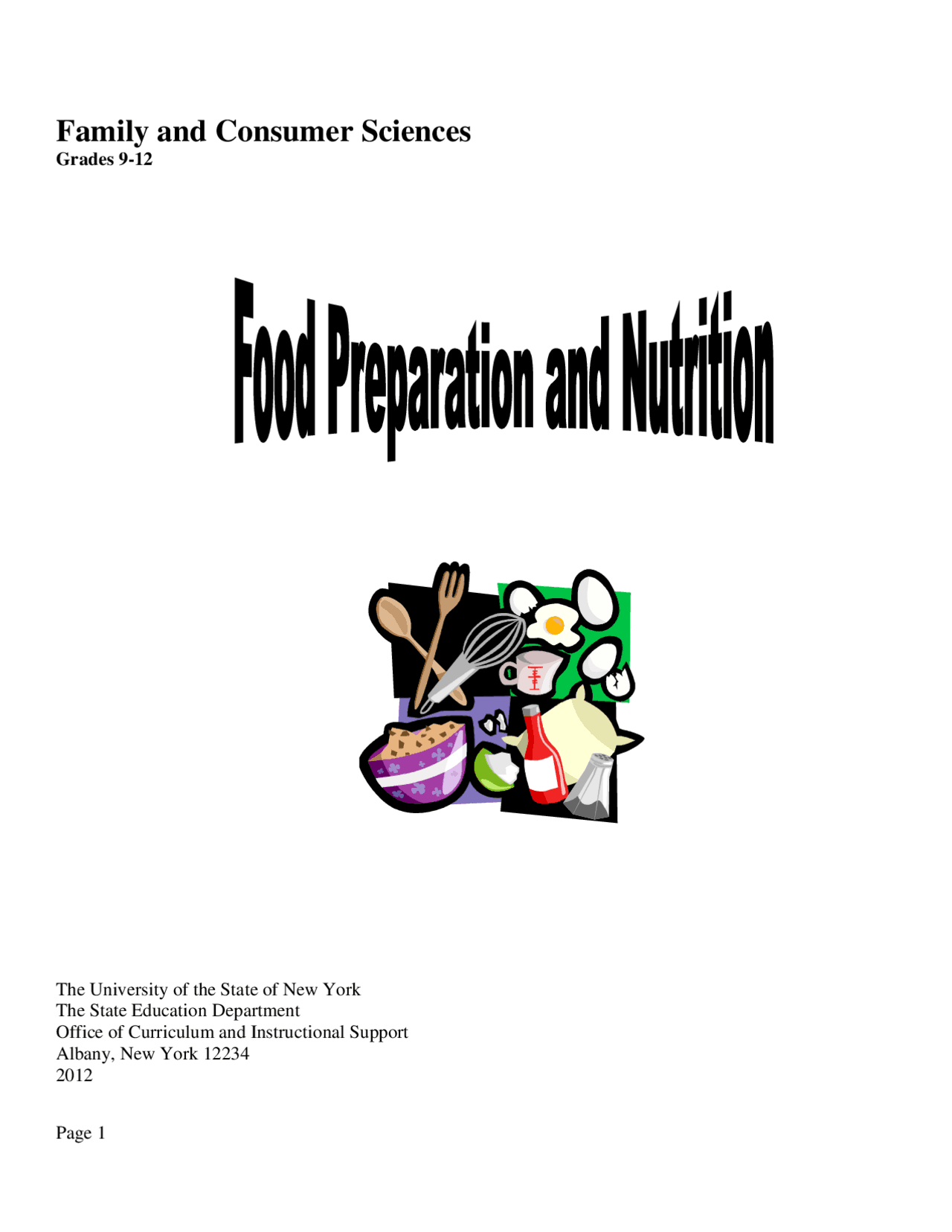 Food Preparation and Nutrition | Study Guides, Projects, Research ...