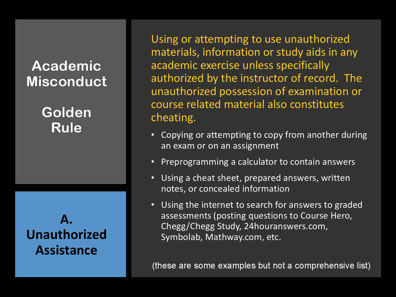Academic Misconduct Examples Examples-of-Violations-of-Academic-Integrity.pdf | Lecture notes ...