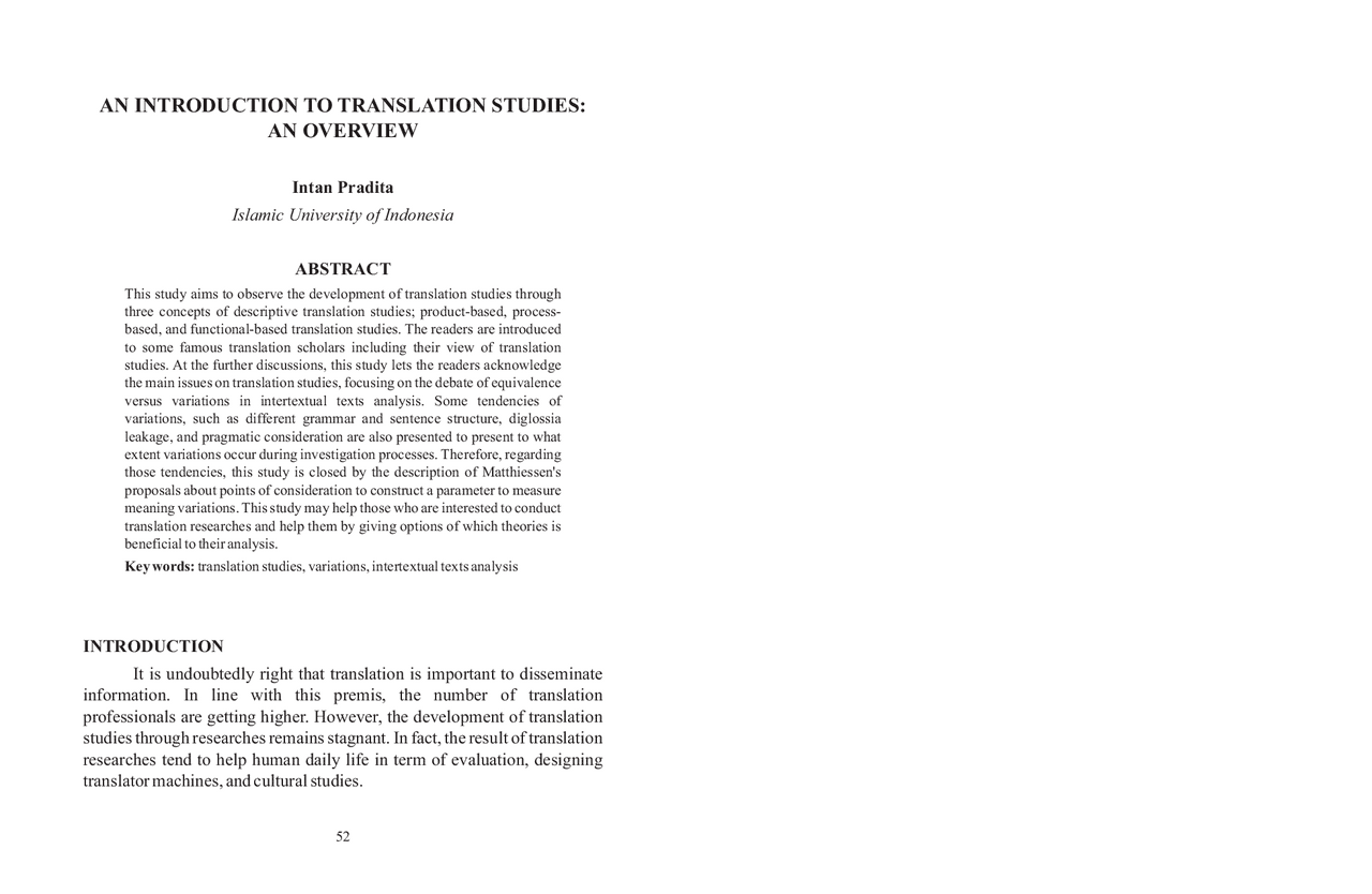 AN INTRODUCTION TO TRANSLATION STUDIES | Exams Literature | Docsity