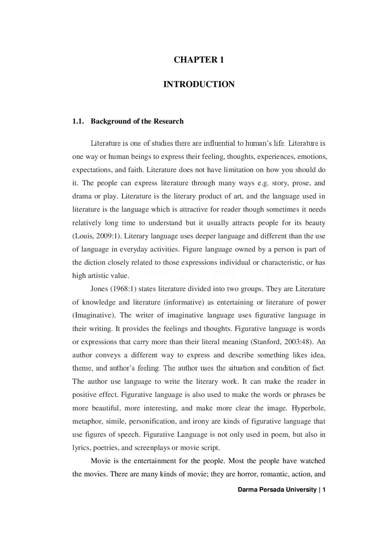 CHAPTER 1 INTRODUCTION | Study Guides, Projects, Research Literature ...