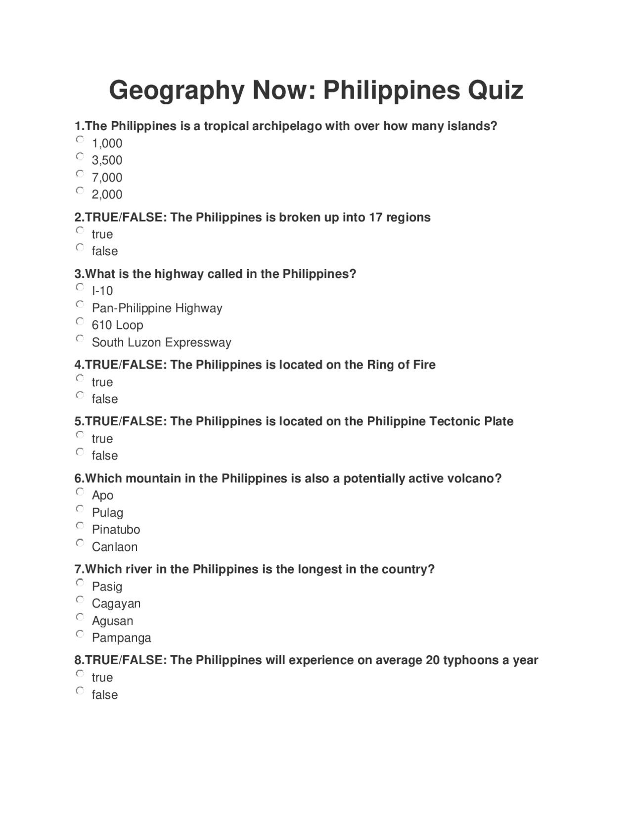 Geography Now Philippines Quiz Study Notes Geography Docsity Geography Now Philippines Quiz Study Notes Geography Docsity
