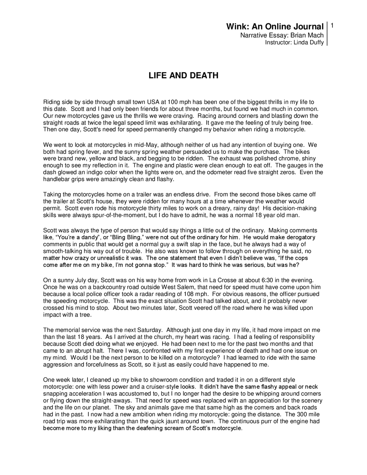 LIFE AND DEATH | Study Guides, Projects, Research Decision Making | Docsity