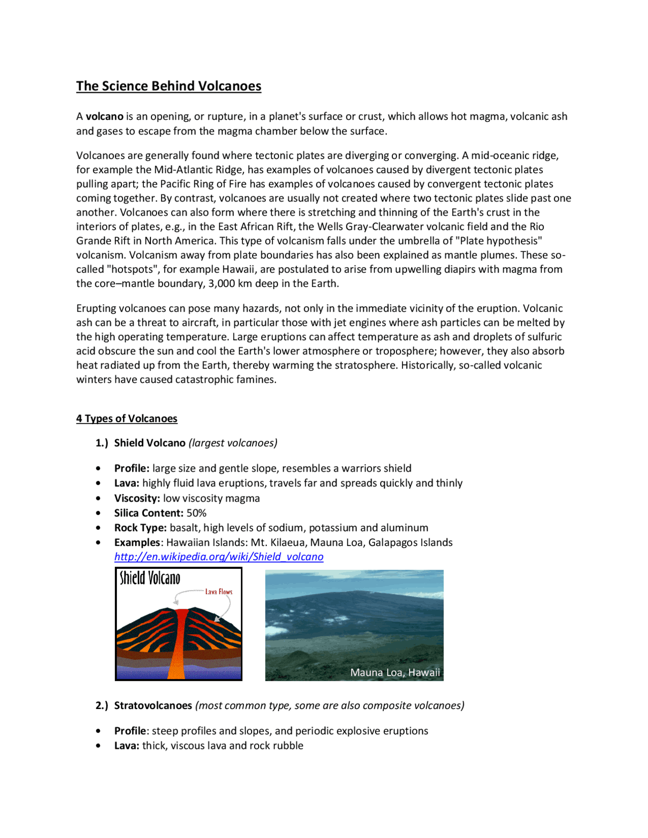 Designs Notes Volcano Science The Science Behind Volcanoes | Study notes Art | Docsity