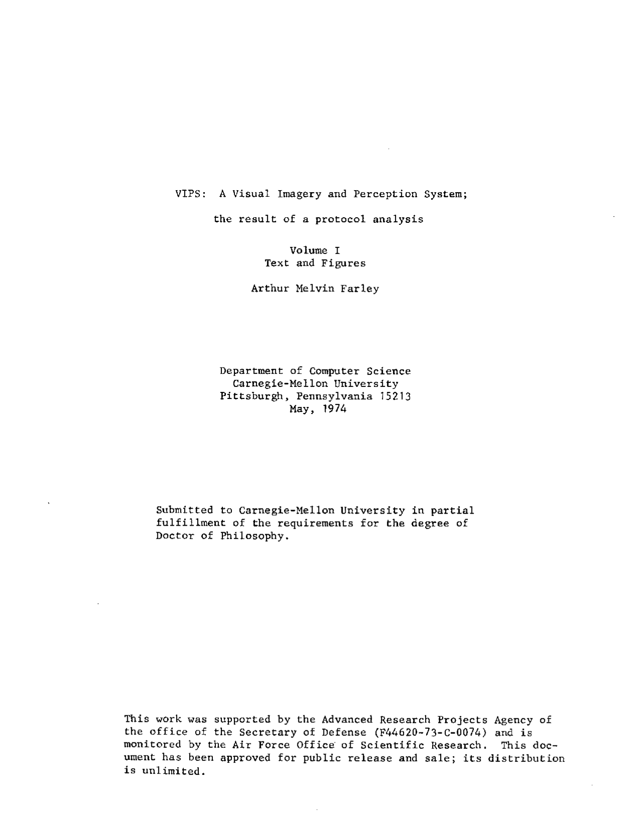 VIPS: A Visual Imagery and Perception System | Exams Design and ...