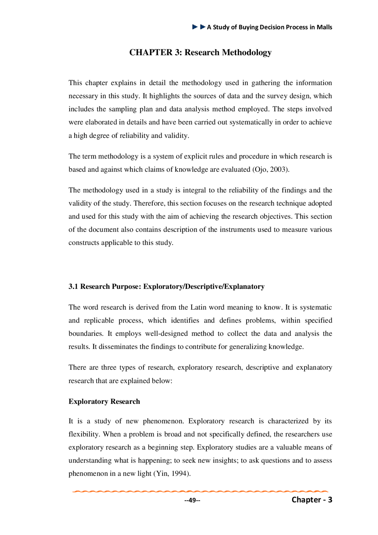 Methodology Flow Chapter 3 Example 3 CHAPTER 3: Research Methodology | Summaries Research Methodology ...
