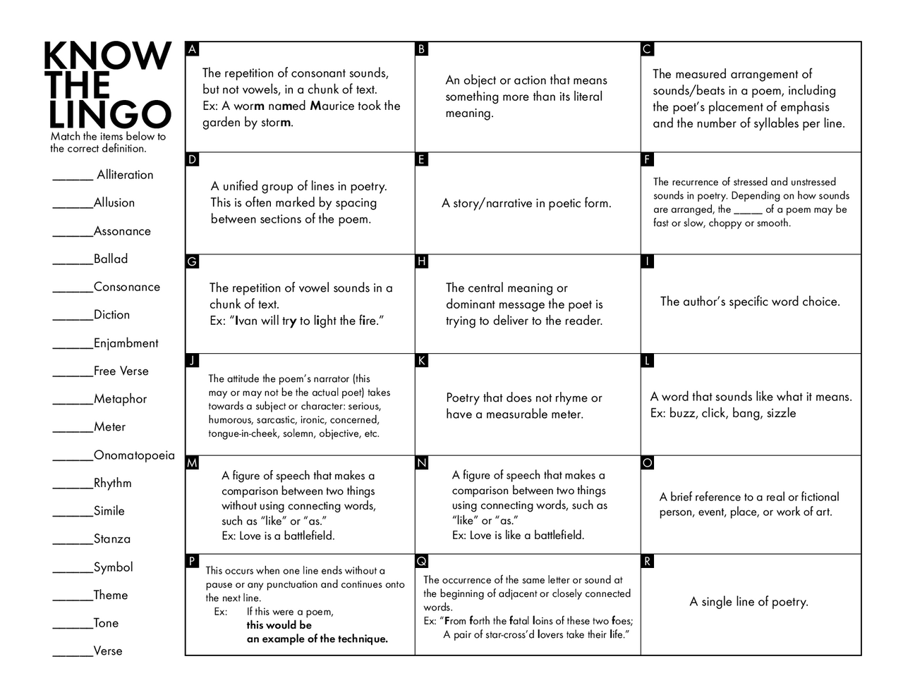 know-the-lingo-slides-poetry-docsity