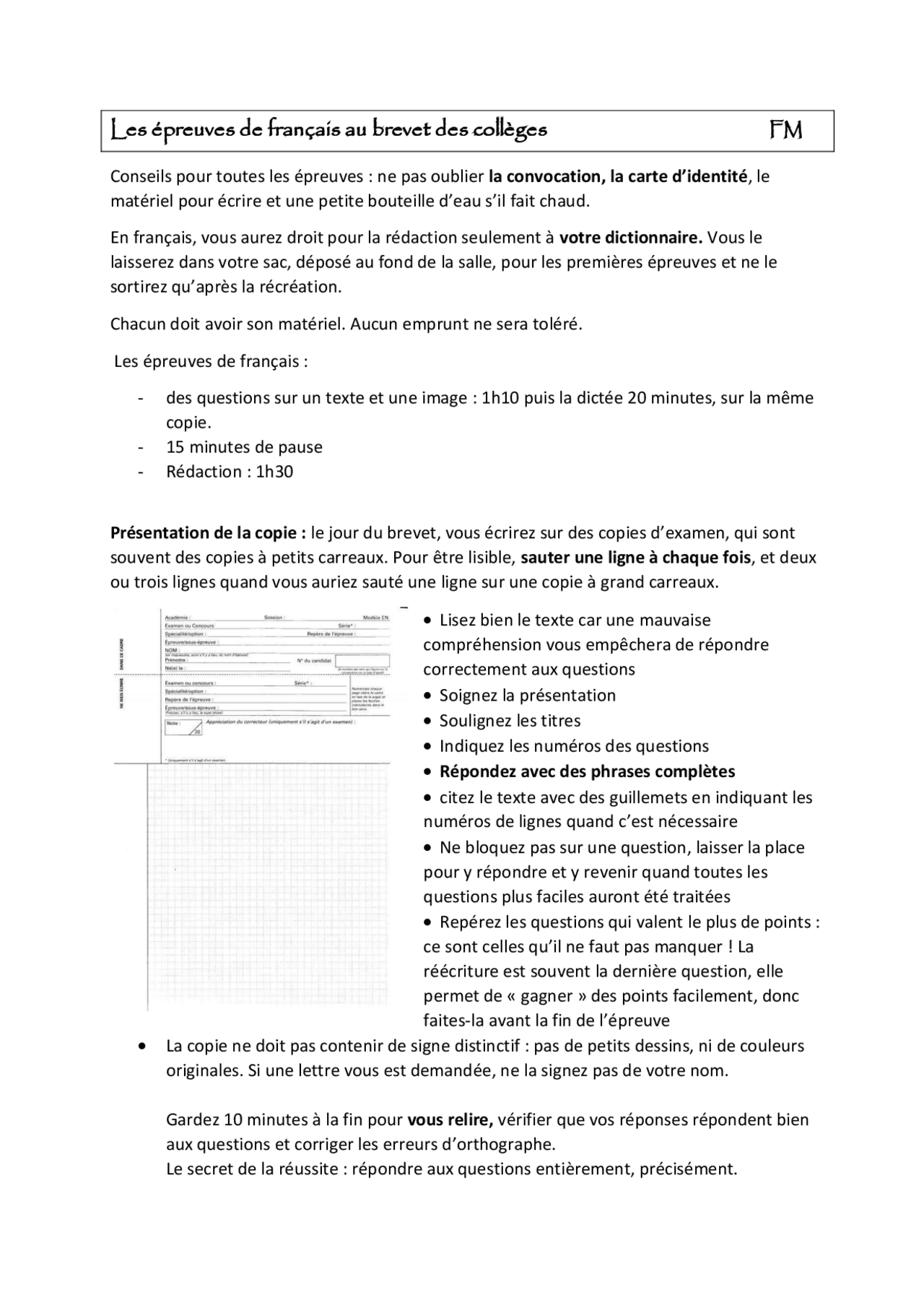 annales brevet des collèges pdf