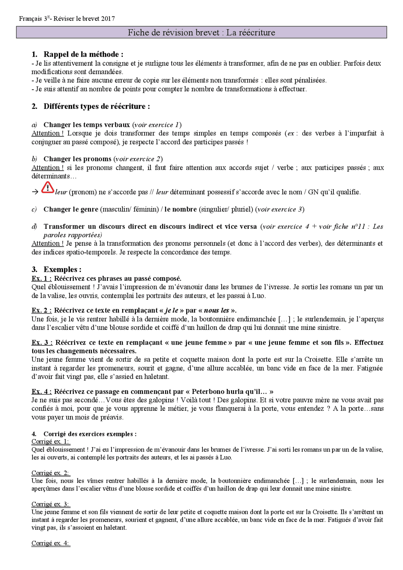 Fiche De R vision Brevet La R criture Notes Langue Fran aise Docsity fiche-de-r-vision-brevet-la-r-criture-notes-langue-fran-aise-docsity