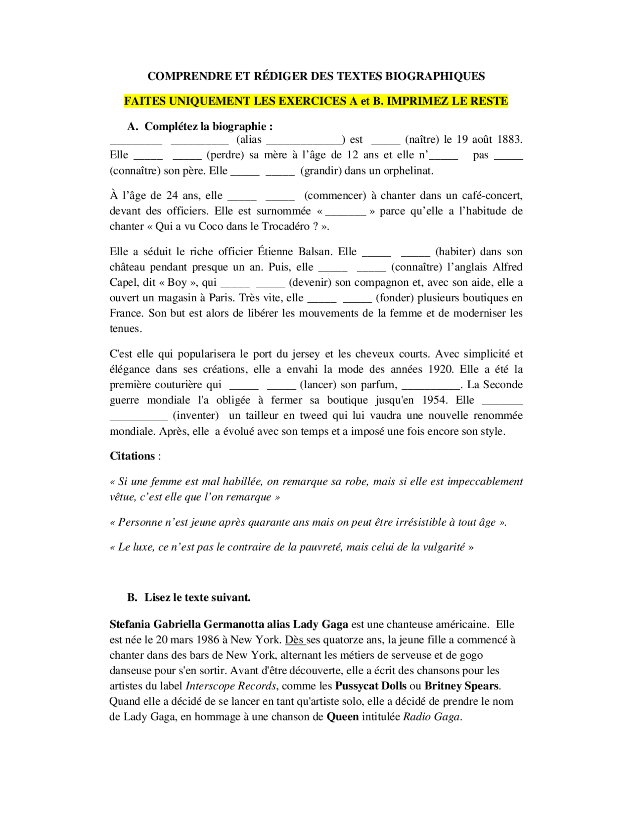COMPRENDRE ET RÉDIGER DES TEXTES ... | Notes Langue Anglaise | Docsity