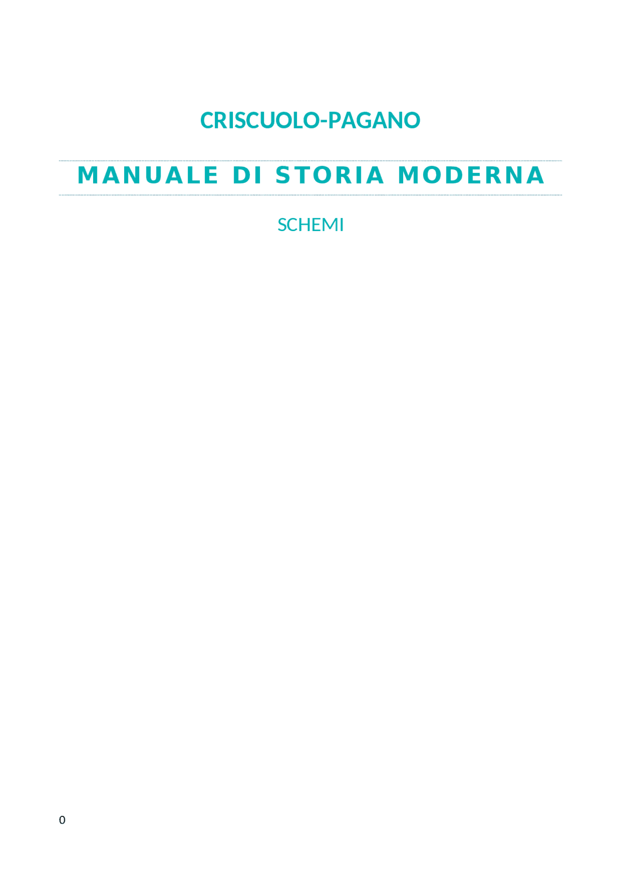 Storia Moderna. Parte istituzionale. Appunti di Storia Moderna Docsity