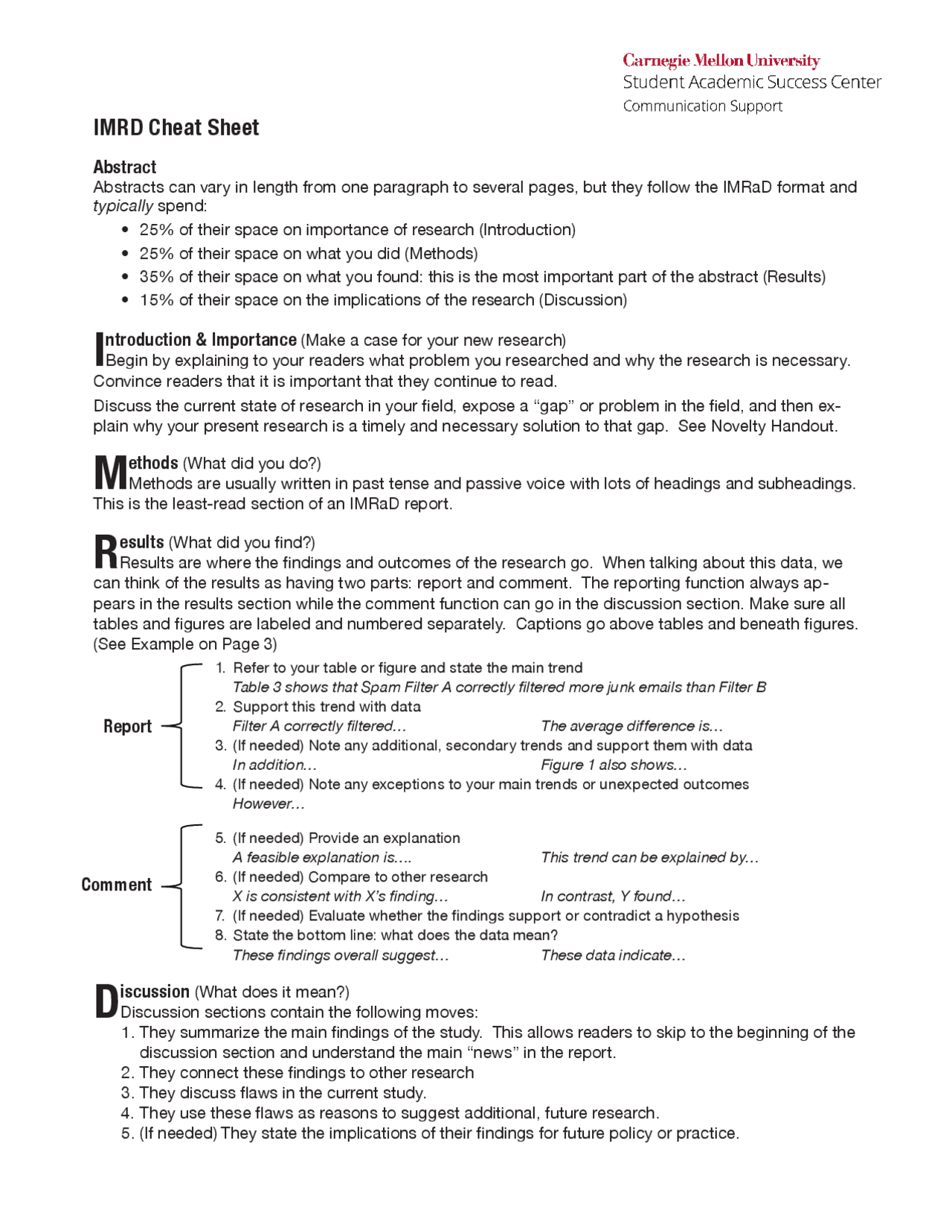 Imrd-examples.pdf | Exercises Fossil Fuels | Docsity