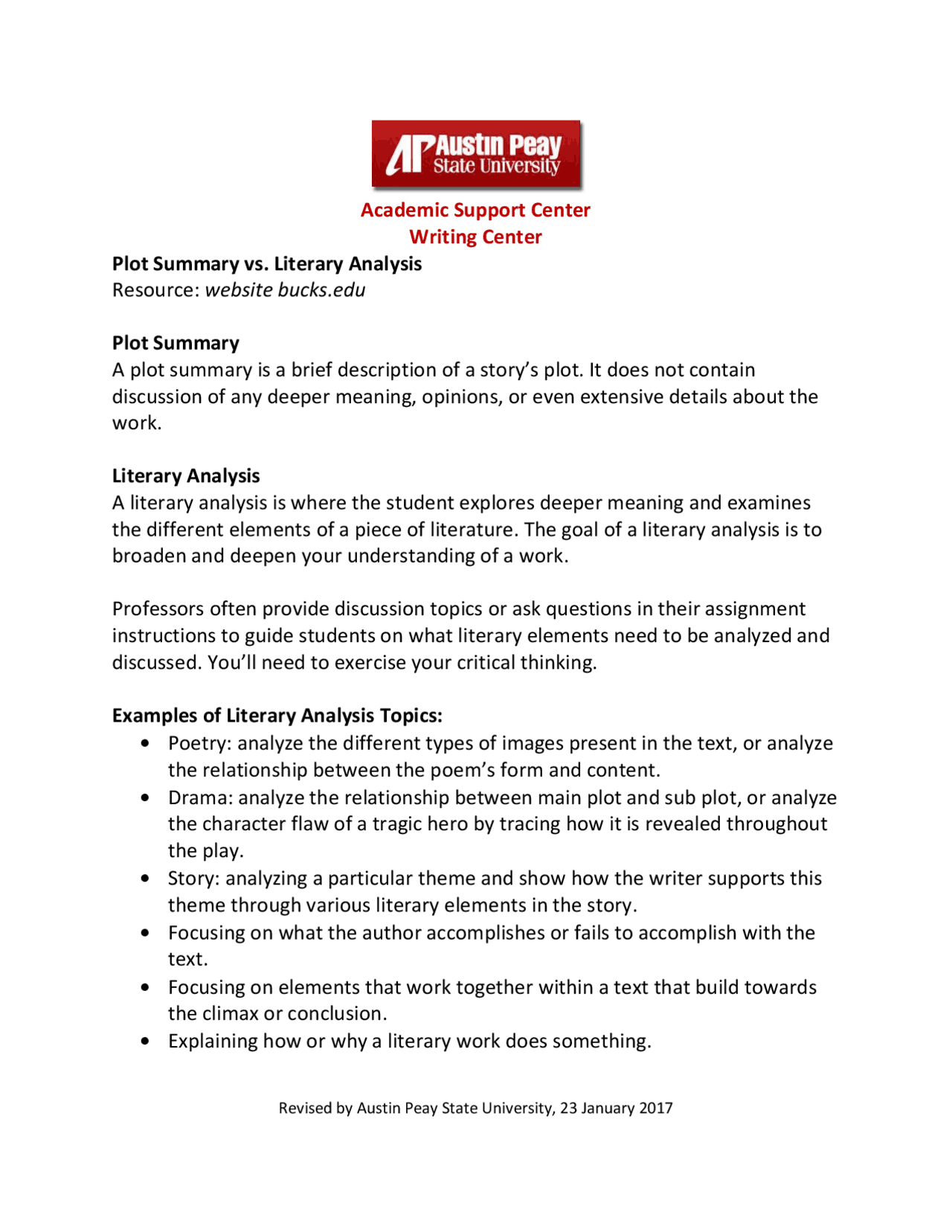 Analysis Vs Plot Summary Example Literary-analysis-versus-plot-summary.pdf | Schemes and Mind Maps ...