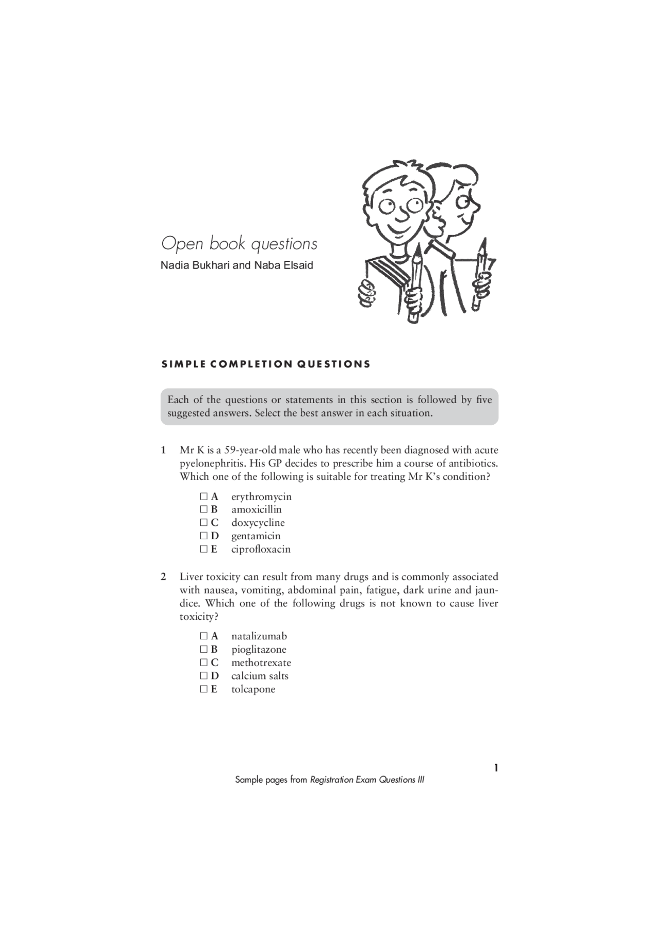 Open book questions | Study notes Pharmacology | Docsity