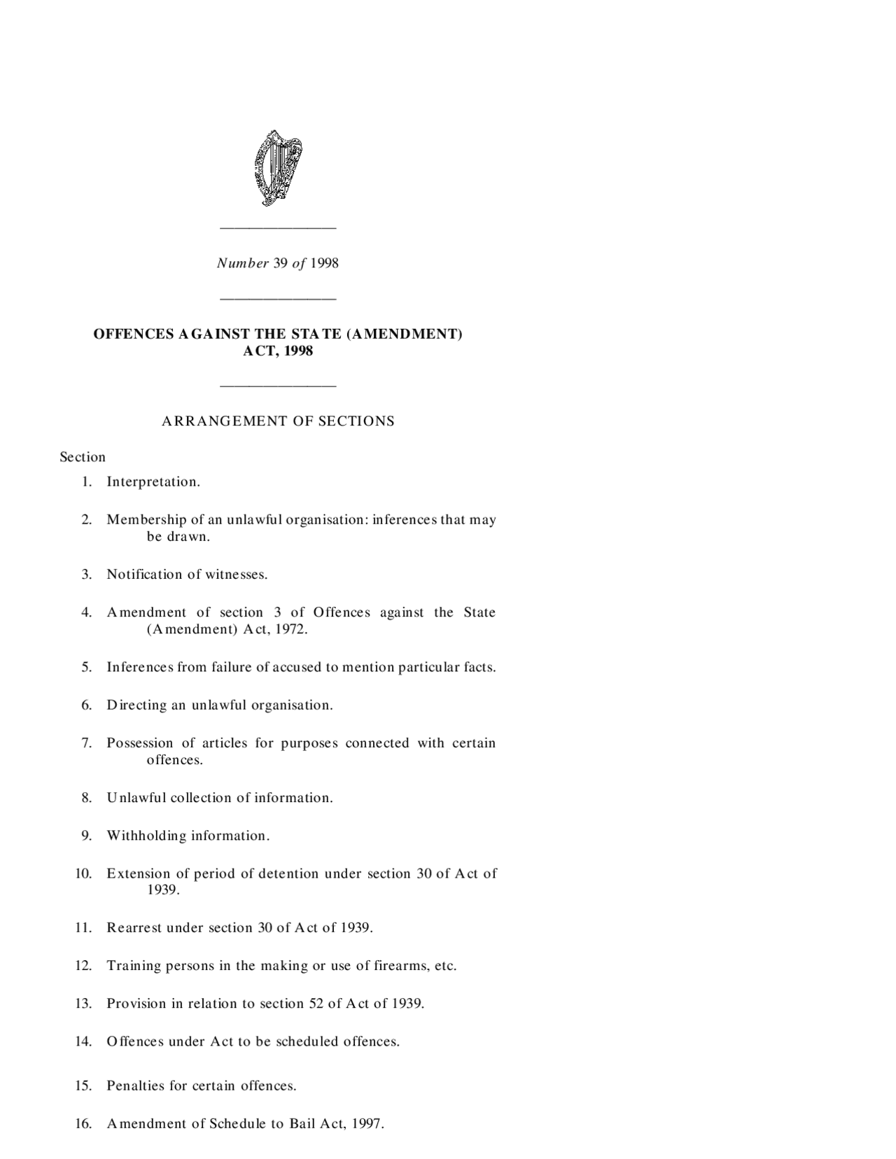 OFFENCES AGAINST THE STATE AMENDMENT ACT 1998 Slides Criminal Law offences-against-the-state-amendment-act-1998-slides-criminal-law