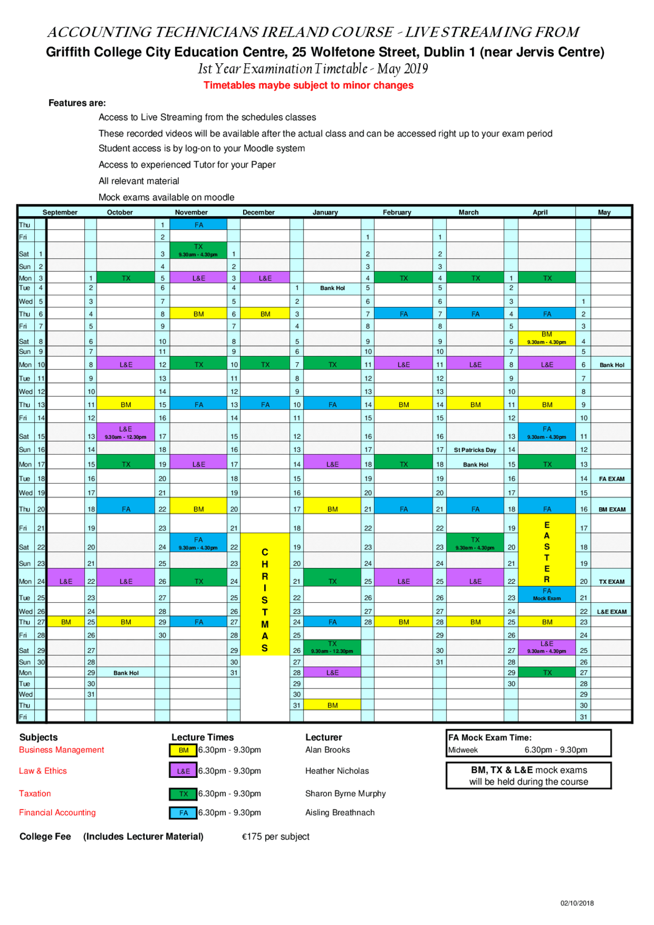 ACCOUNTING TECHNICIANS IRELAND COURSE Lecture notes Accounting Docsity