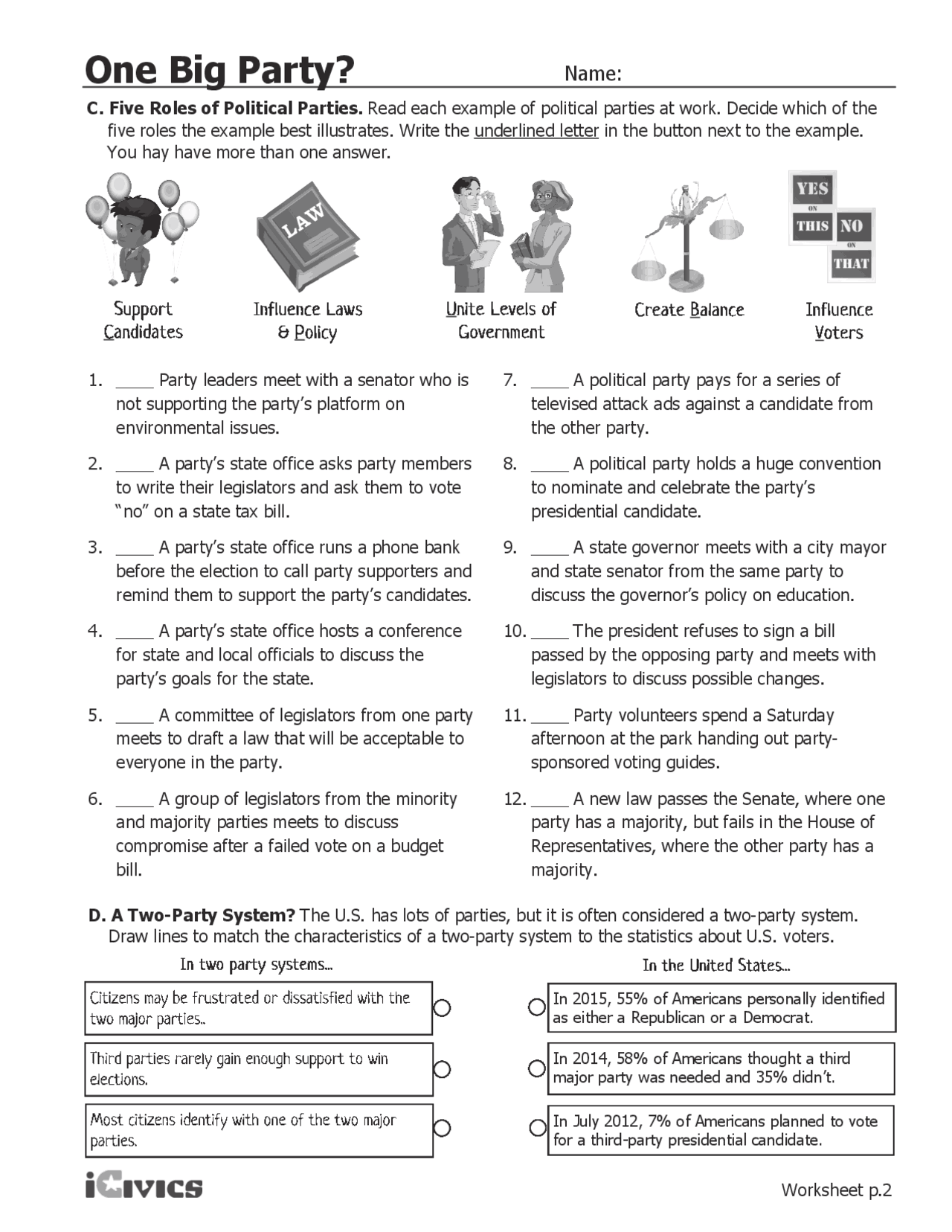 One Big Party? | Exercises Law | Docsity One Big Party? | Exercises Law | Docsity