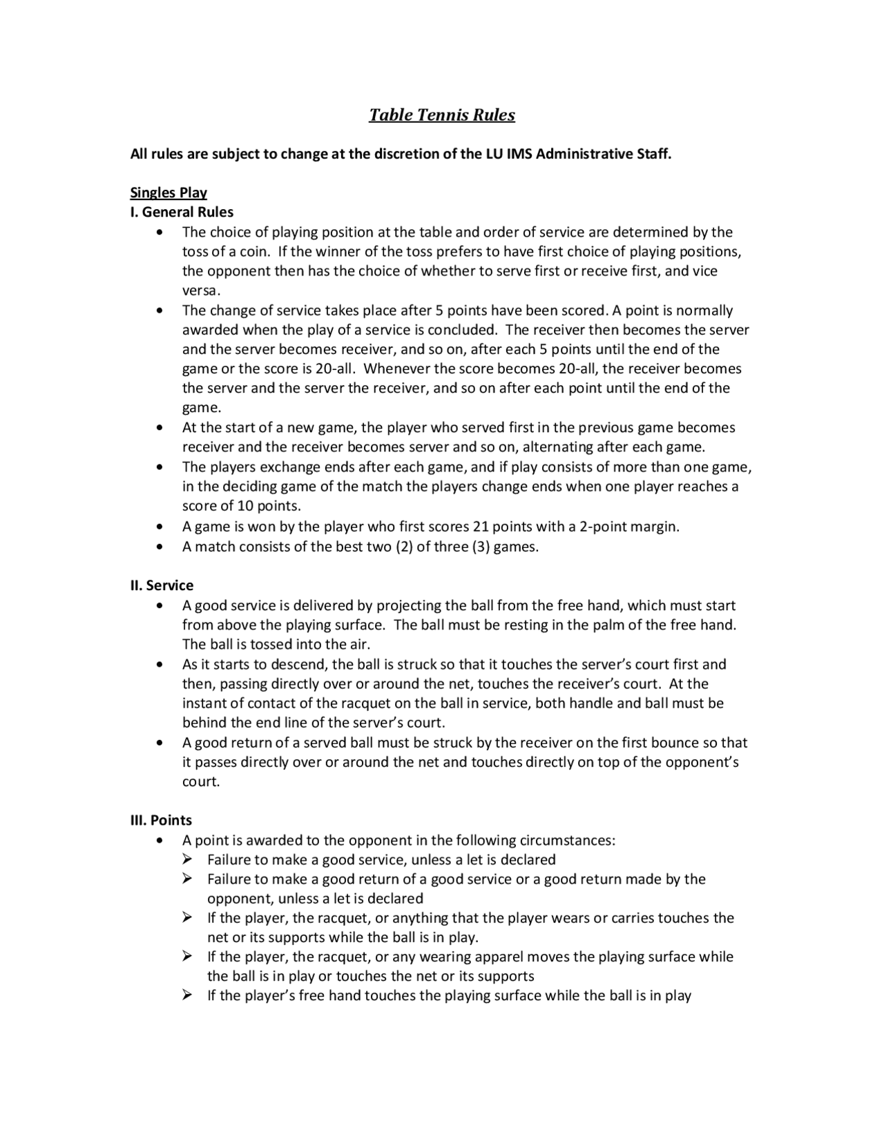 Table Tennis Rules: Serving, Points, and Doubles Play | Schemes and ...