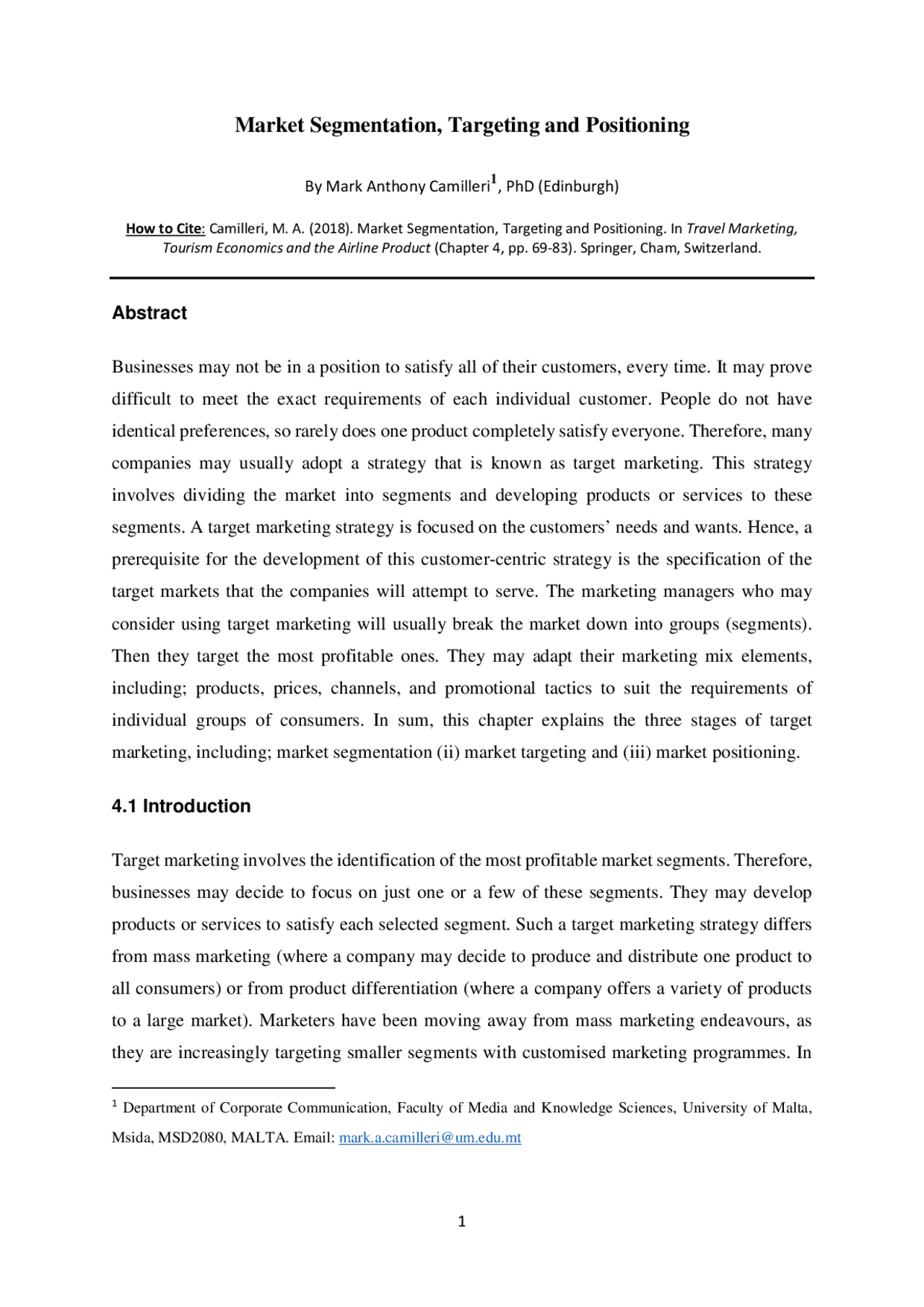 Market Segmentation, Targeting and Positioning | Study notes Marketing ...