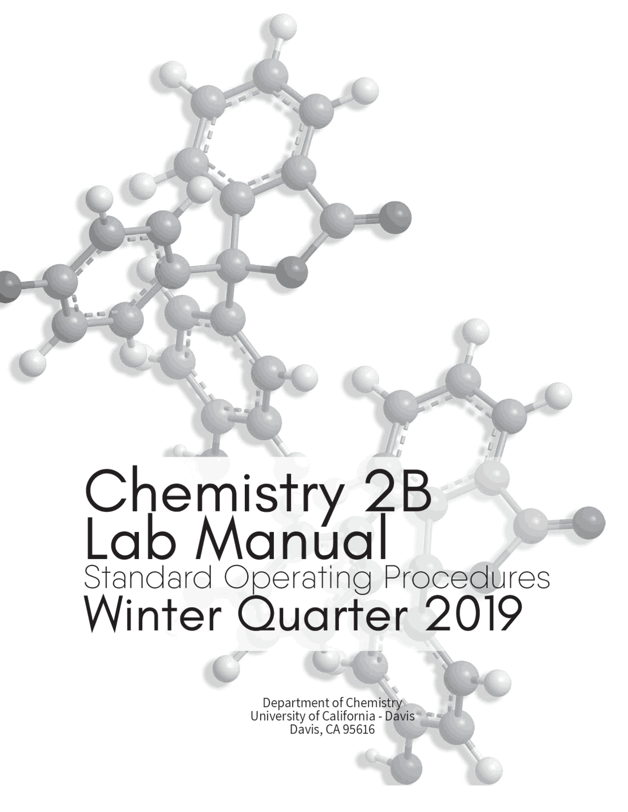 Chemistry 2B Lab Manual | Exercises Chemistry | Docsity