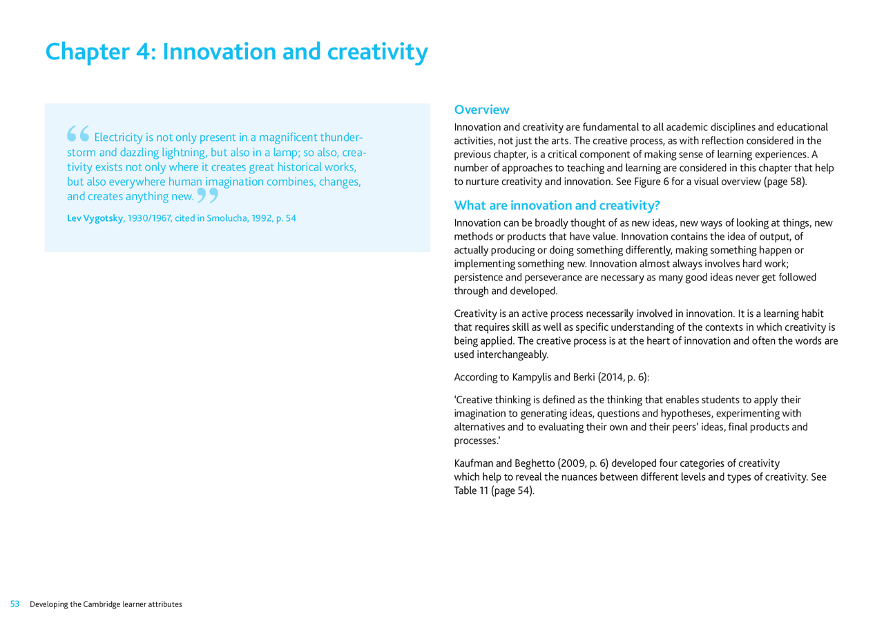 Study Innovation Chapter 4: Innovation and creativity | Study notes Innovation | Docsity