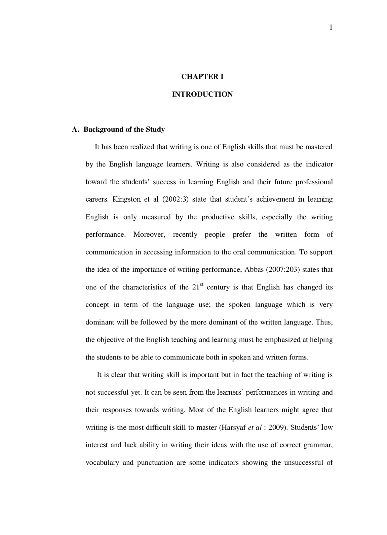 1 CHAPTER I INTRODUCTION A. Background of the Study It ... | Slides ...