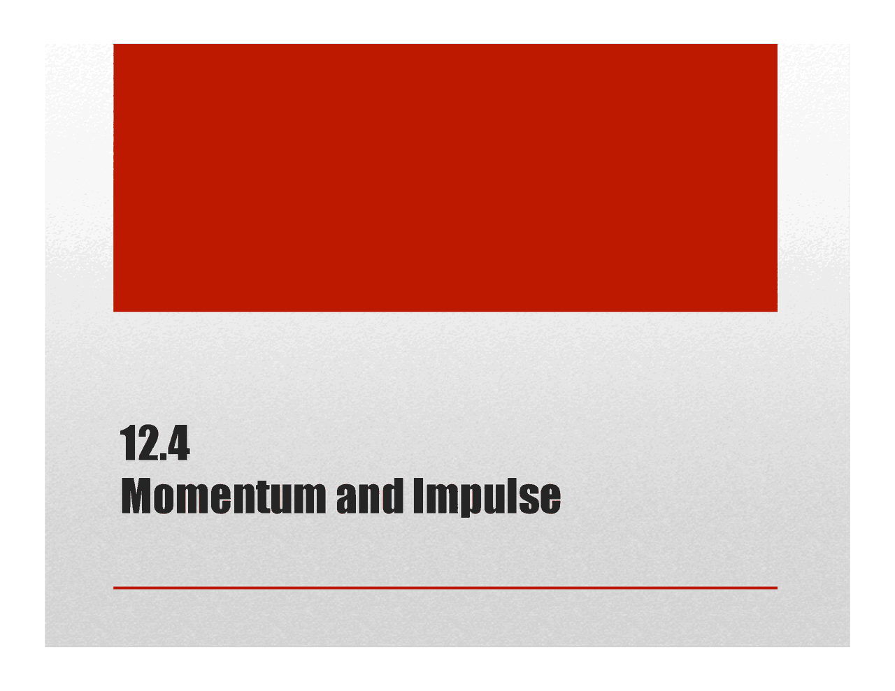 12.4 Momentum and Impulse | Study notes Physics | Docsity