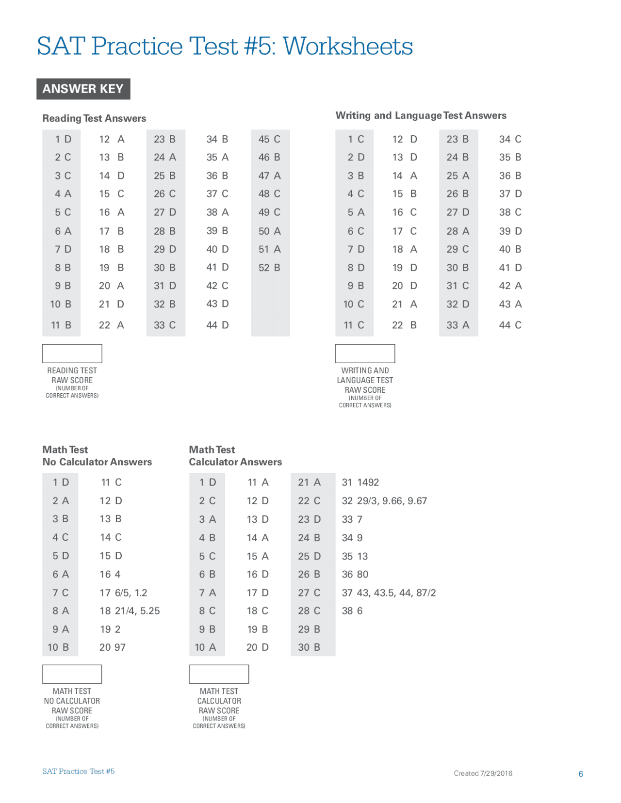 SAT Practice Test 5 Worksheets Slides Elementary Mathematics Docsity sat-practice-test-5-worksheets-slides-elementary-mathematics-docsity