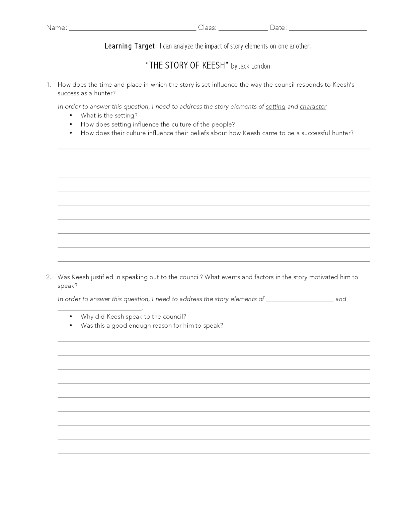 THE STORY OF KEESH By Jack London Exams Storytelling Docsity the-story-of-keesh-by-jack-london-exams-storytelling-docsity