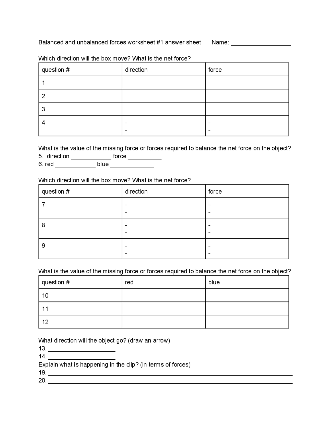 Balanced And Unbalanced Forces Worksheet 1 Answer Sheet Lecture balanced-and-unbalanced-forces-worksheet-1-answer-sheet-lecture