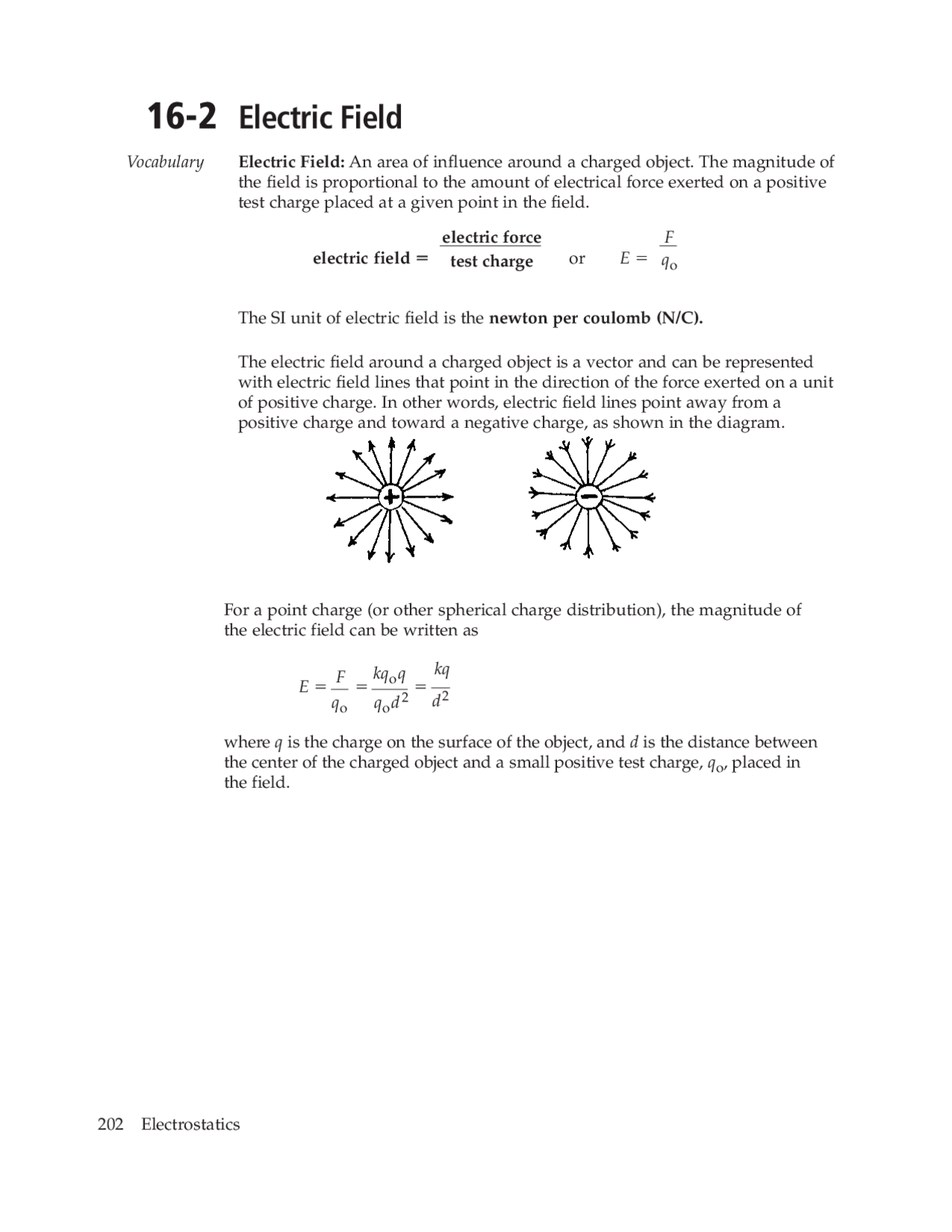 16-2 Electric Field | Study notes Electromagnetism and Electromagnetic ...