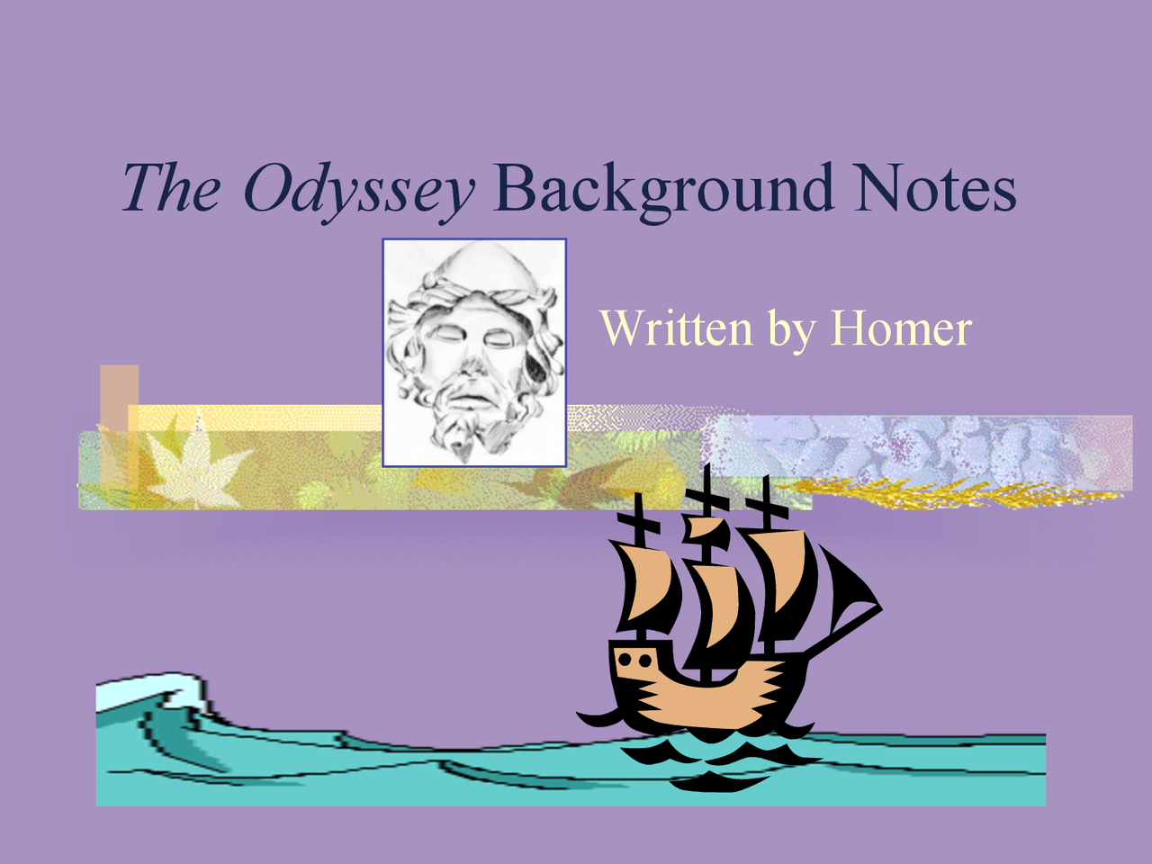 Background Notes on Homer's The Odyssey: Characters, Themes, and Gods ...
