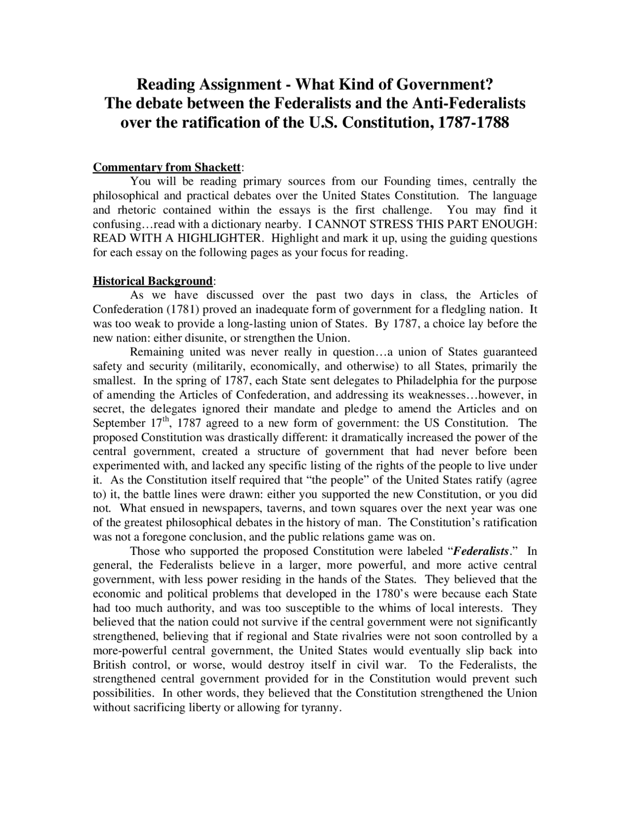 Reading Assignment Lecture Notes Law Docsity