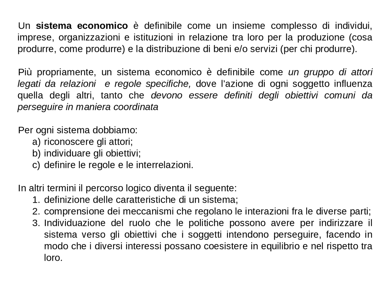 Sistema economico e turismo | Slide di Economia aziendale - Docsity