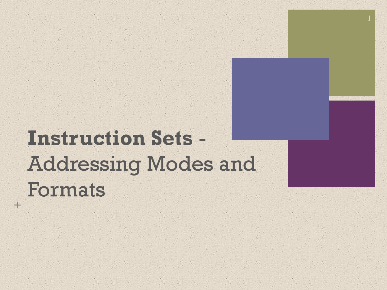 instruction set addressing modes | Slides Computer Architecture and ...