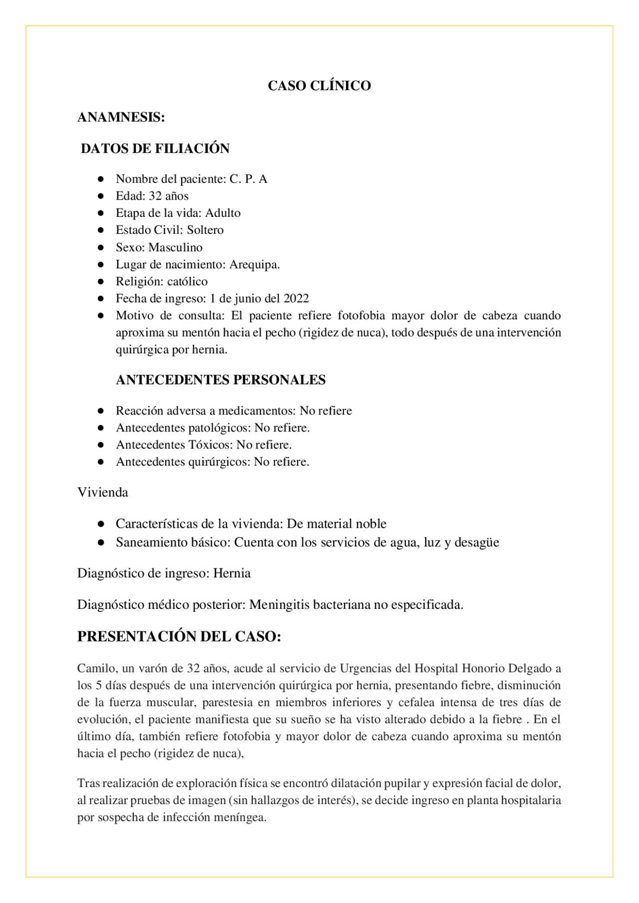 Caso clínico de meningitis bacteriana | Apuntes de Enfermería Clínica ...