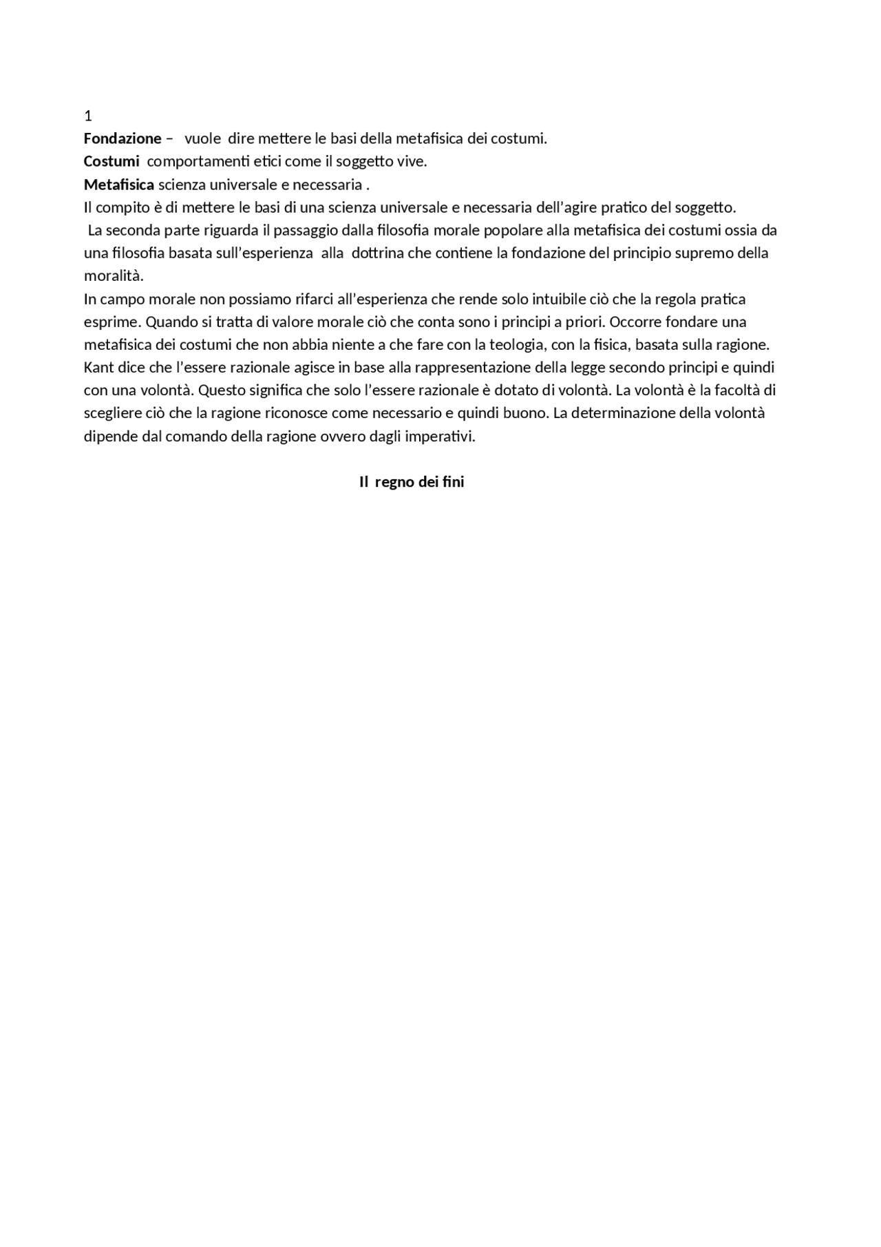 La storia della metafisica Dispense di Filosofia Docsity