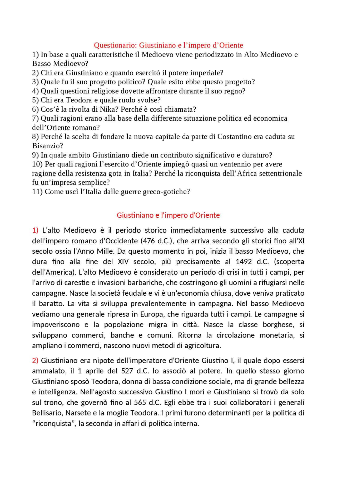 conquisto l'italia per conto di giustiniano