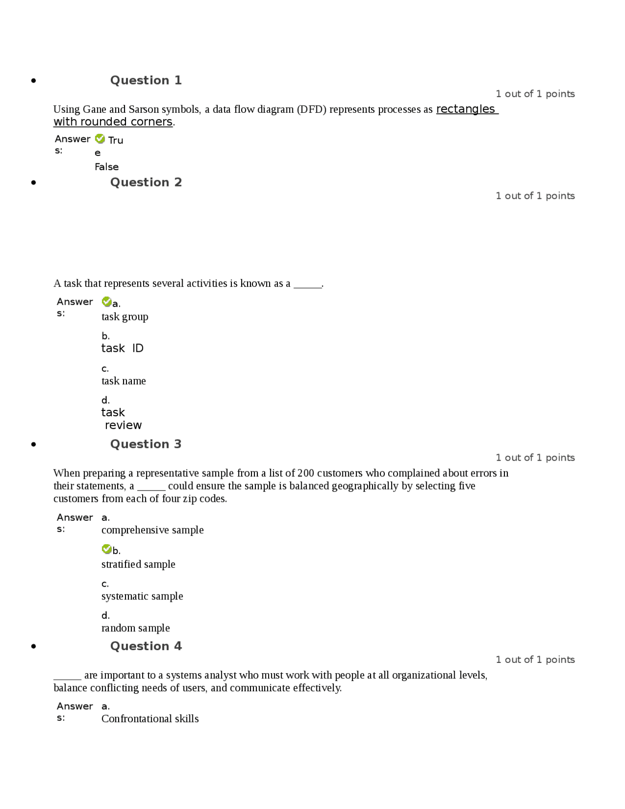 System Analysis and Design Chapter 3, 4, and 5 Study Guide | Exams ...