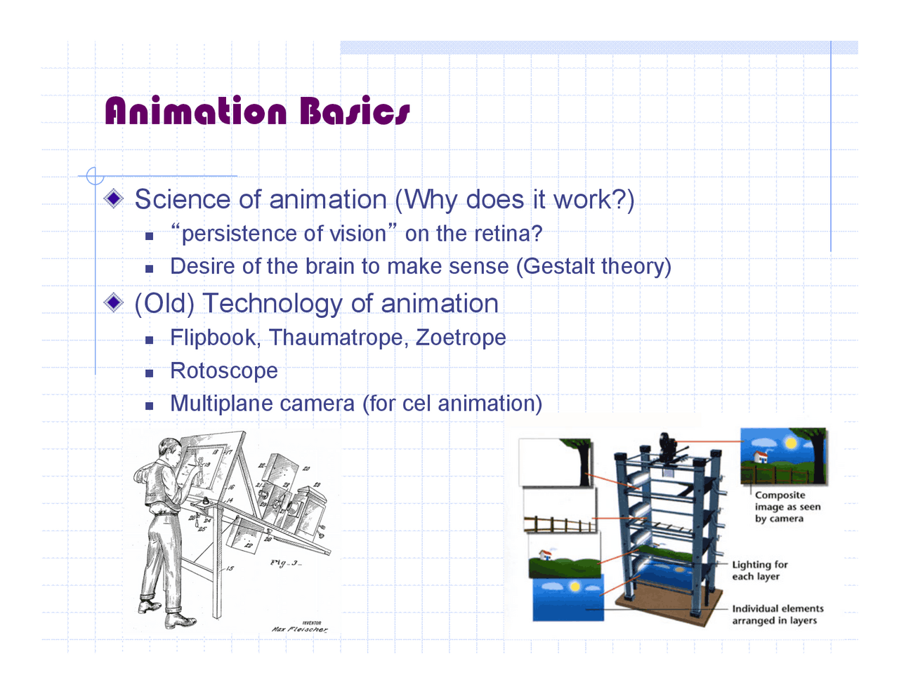 Animation Basics | Study Guides, Projects, Research Technology | Docsity