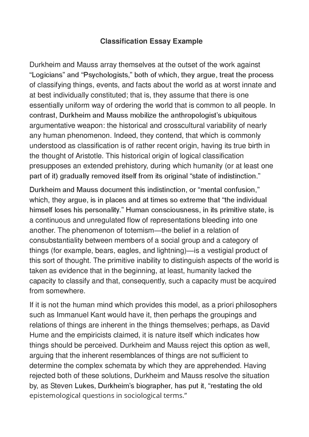 Classification-essay-example.pdf | Schemes and Mind Maps Prehistory ...