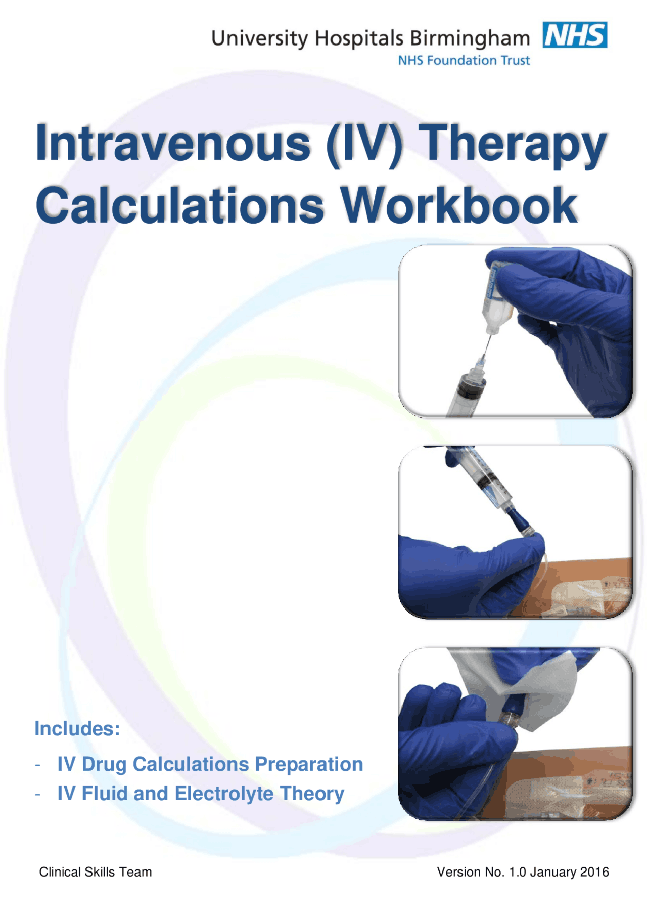Iv's Quantification Intravenous (IV) Therapy Calculations Workbook | Exams Medical ...