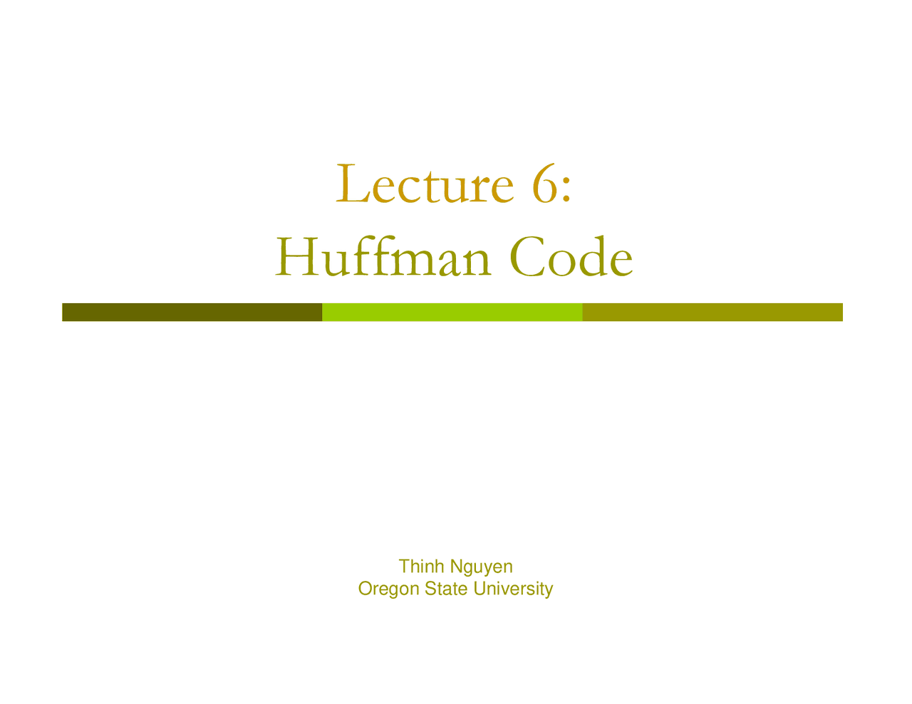 Huffman Code | Study notes Data Structures and Algorithms | Docsity