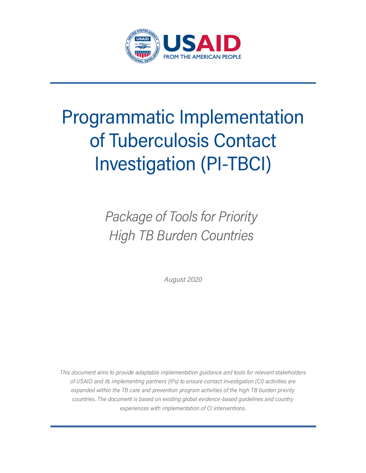 Programmatic Implementation of Tuberculosis Contact ... | Study notes ...
