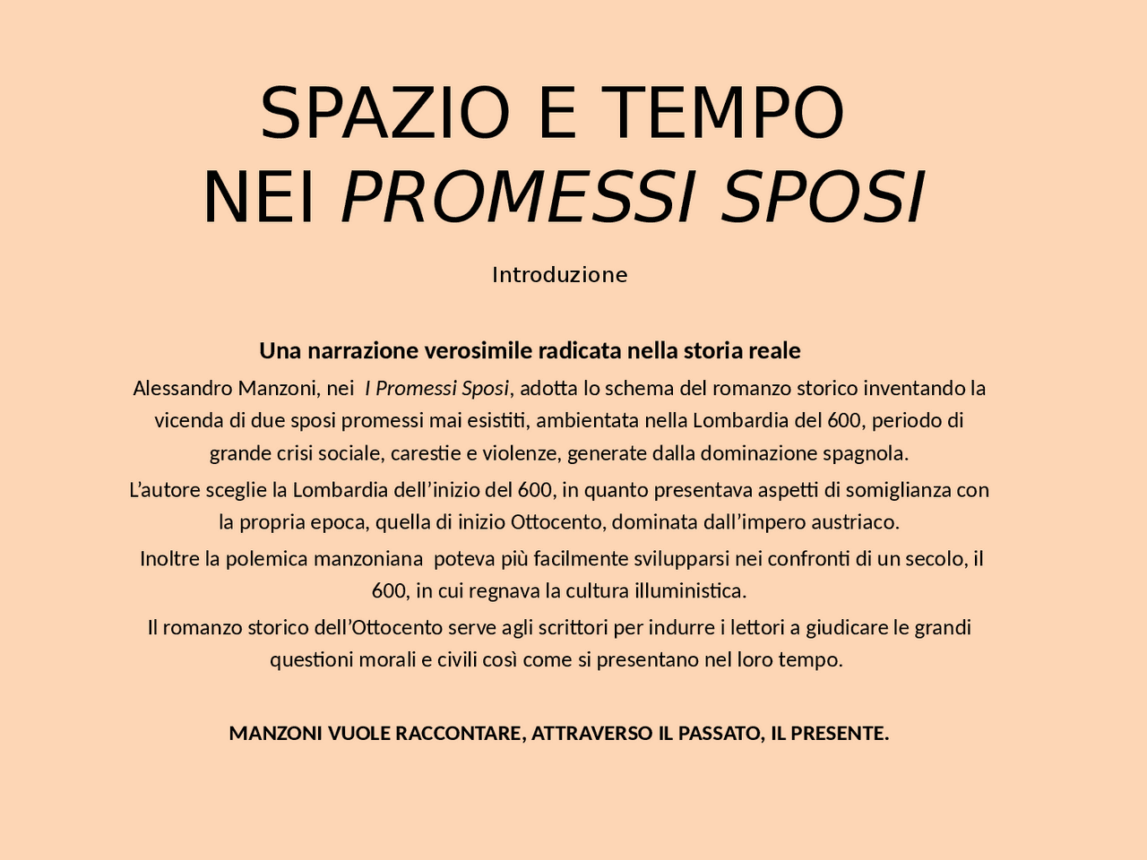 POWER POINT SUI PROMESSI SPOSI | Slide di Italiano | Docsity