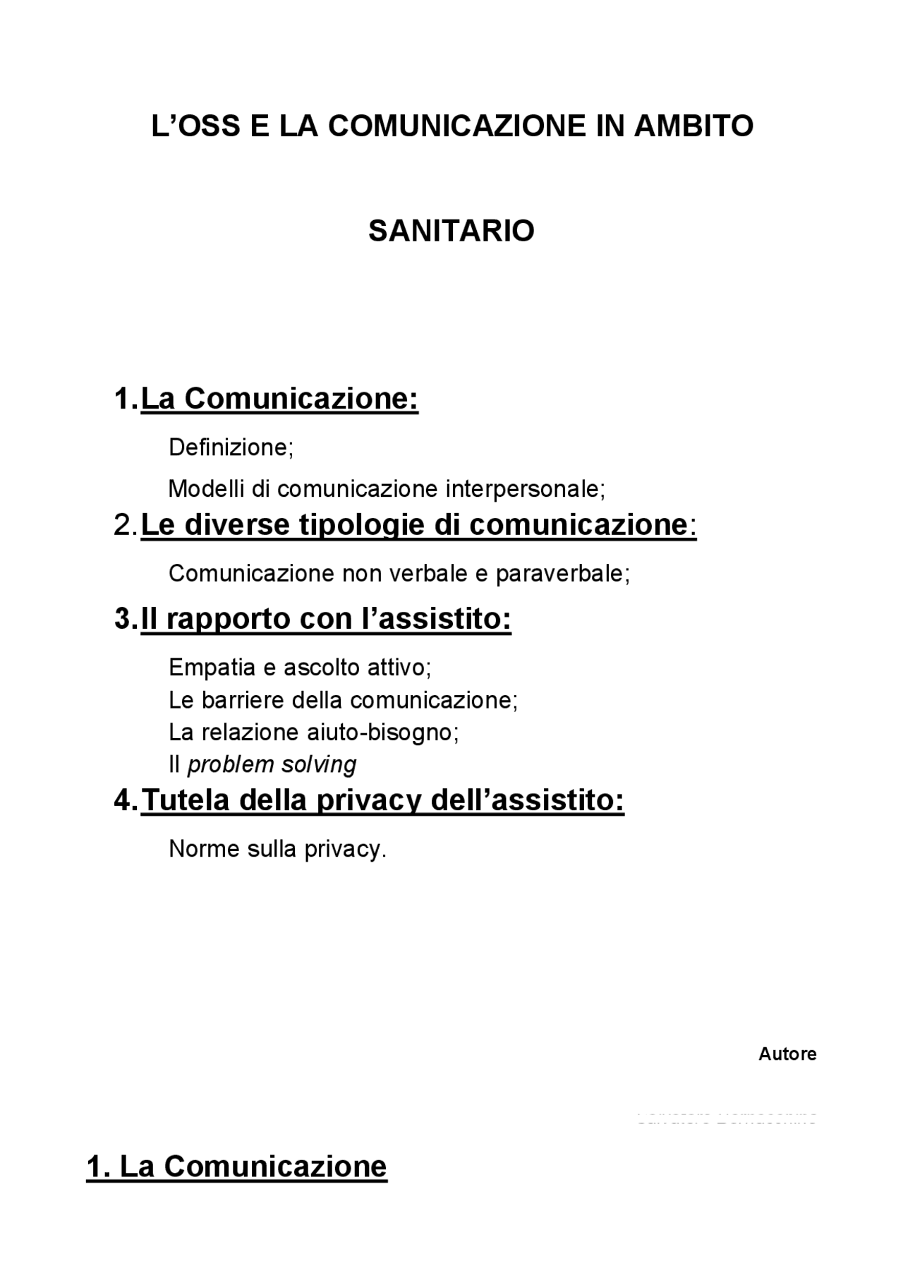Tesi Oss Di Operatore Socio Sanitario Consigli