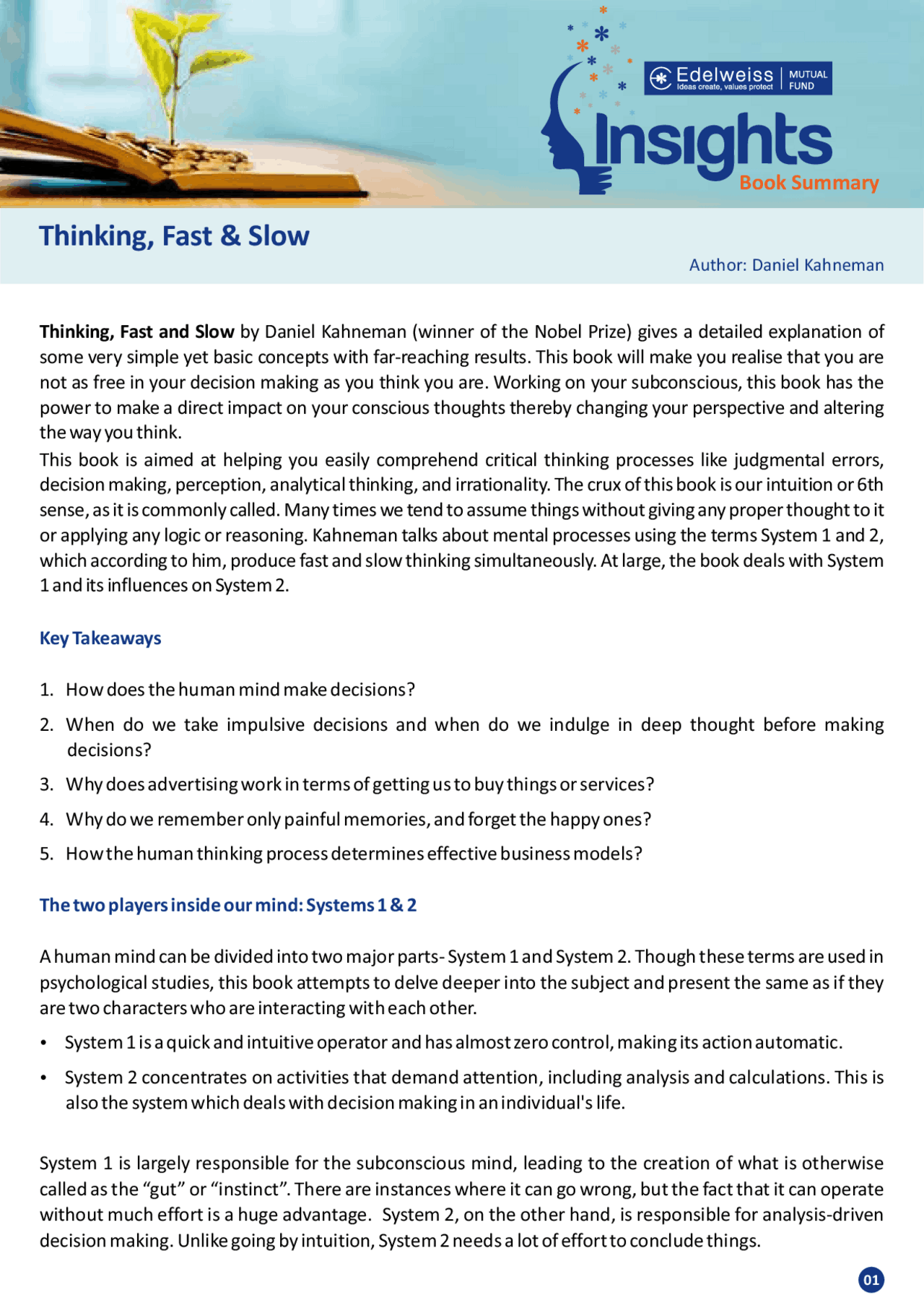 Book-Summary-Thinking-Fast-and-Slow.pdf | Lecture notes Decision Making ...