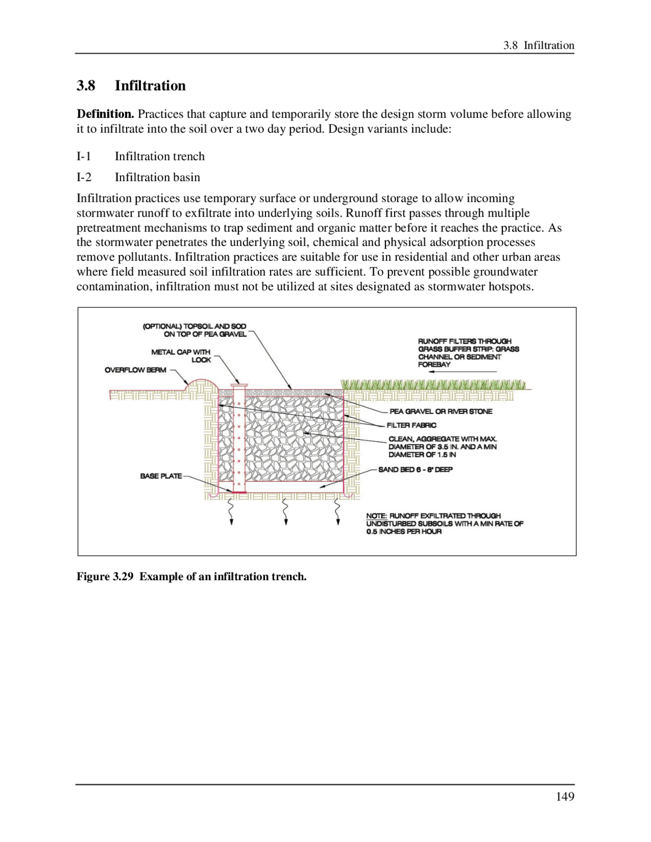 Infiltration Structure 3.8 Infiltration | Lecture notes Design | Docsity