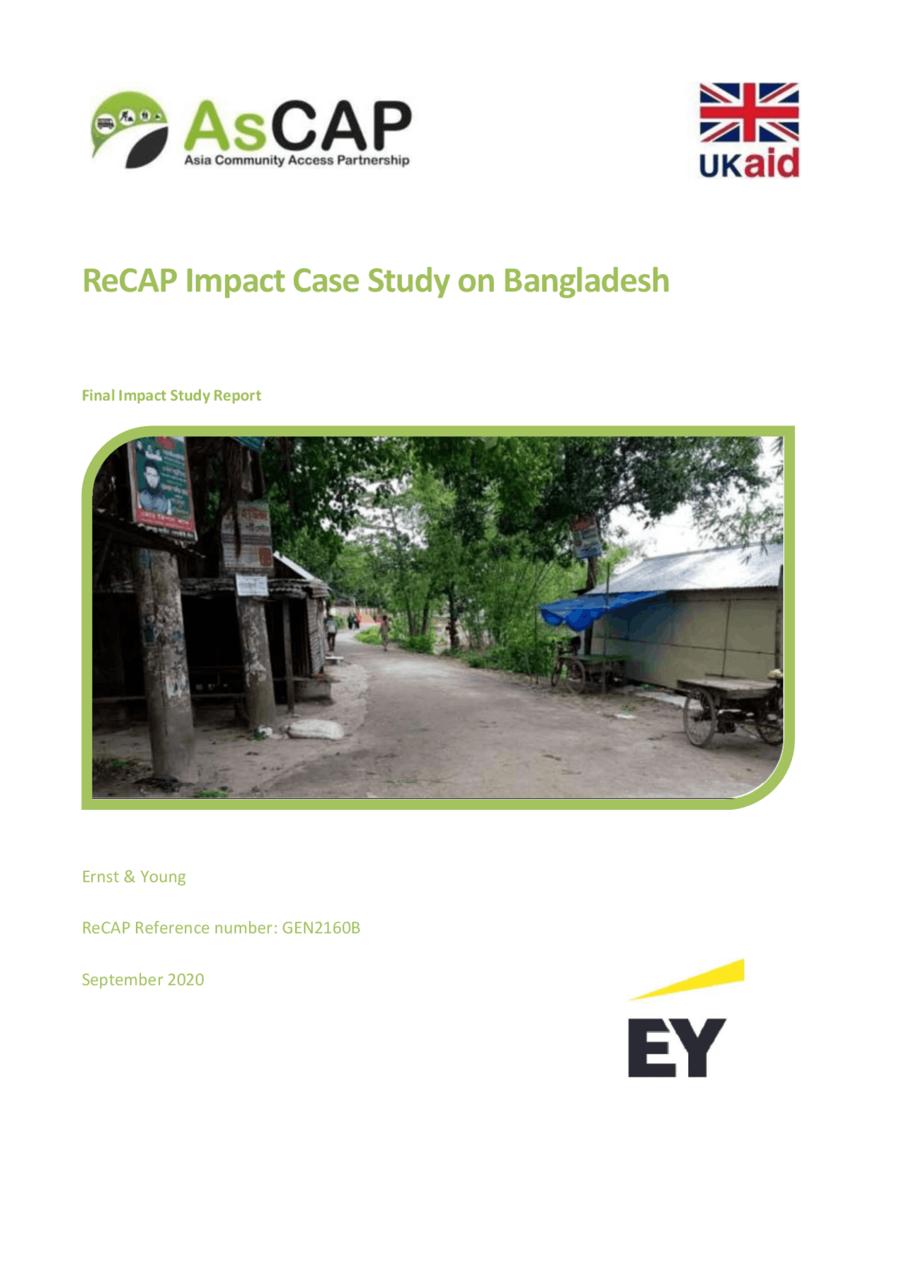ReCAP Impact Case Study on Bangladesh | Lecture notes Construction ...