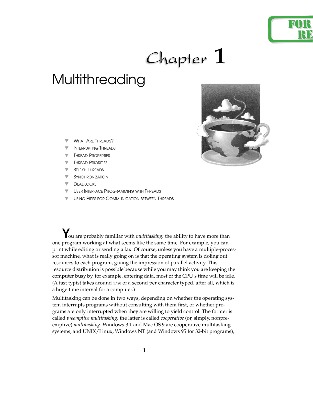 Multithreading | Schemes and Mind Maps Java Programming | Docsity